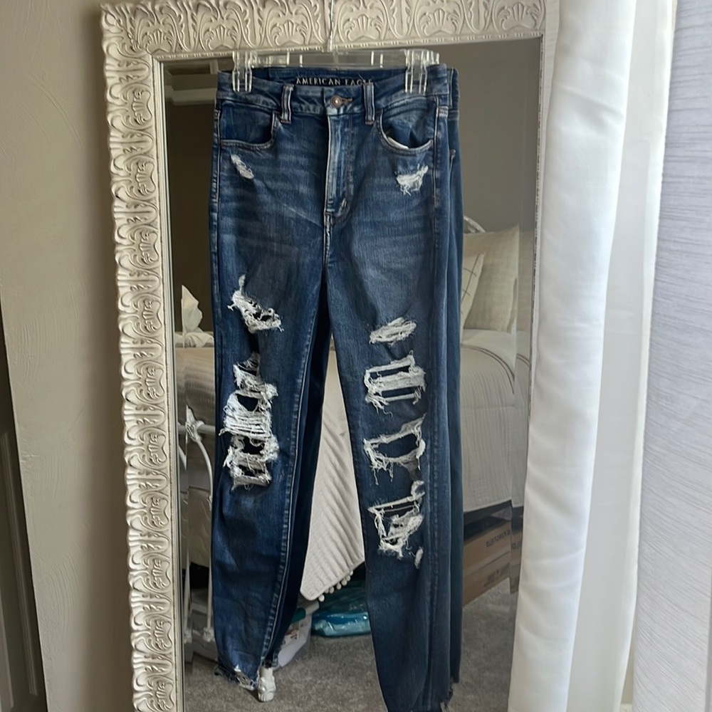 American Eagle Jeggings size 6 Long. Super high waisted!